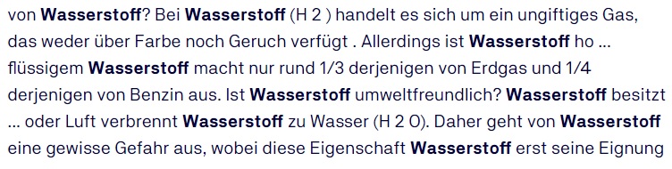 wasserstoff-eigenschaften